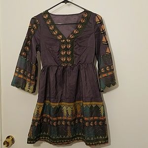 Quarter sleeves dress